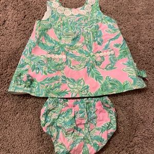Lilly Pulitzer infant dress and matching bloomers